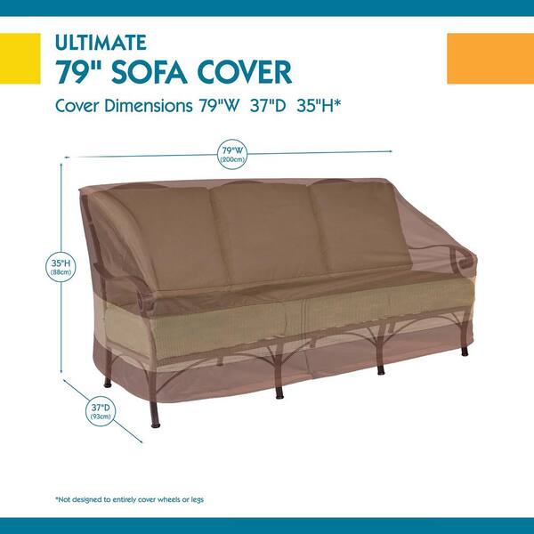Duck Covers Ultimate 79 in W Patio Sofa Cover 