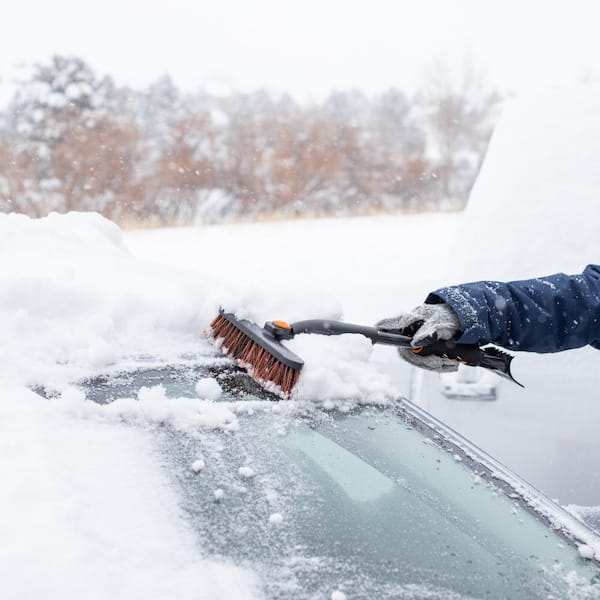  Ice Scraper For Cars, Foam Gripped Snow Scraper For