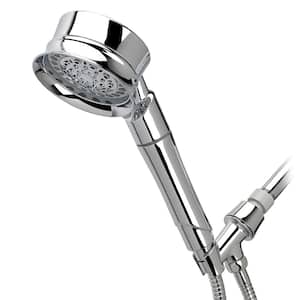 Traditional Shower Handle Shower Head Water Filtration System with 8-Spray Settings in Chrome