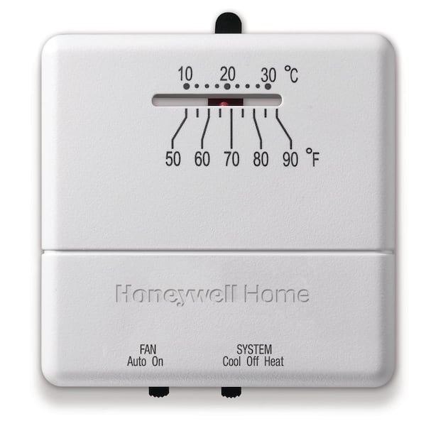 Honeywell Home Economy Non-Programmable Thermostat with 1H/1C Single Stage  Heating and Cooling CT31A - The Home Depot