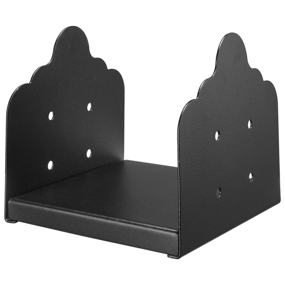 8 x 8 Post Base Set, 2 Pieces, Inner Dimensions 7.9 x 7.5 in. / 200 x 190 mm, Durable Carbon Steel Brackets, Black price history on PriceWatchPro