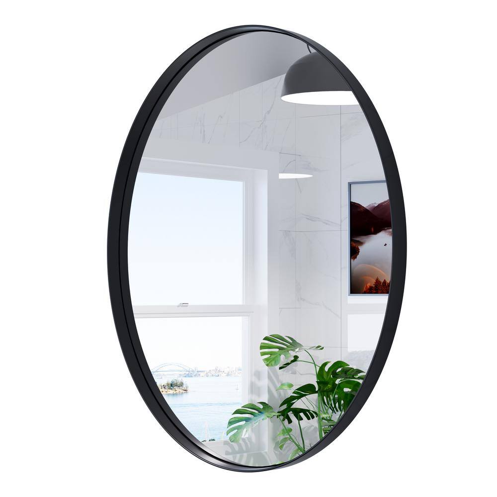 Oval Gold Stainless Steel Bathroom Vanity Mirror