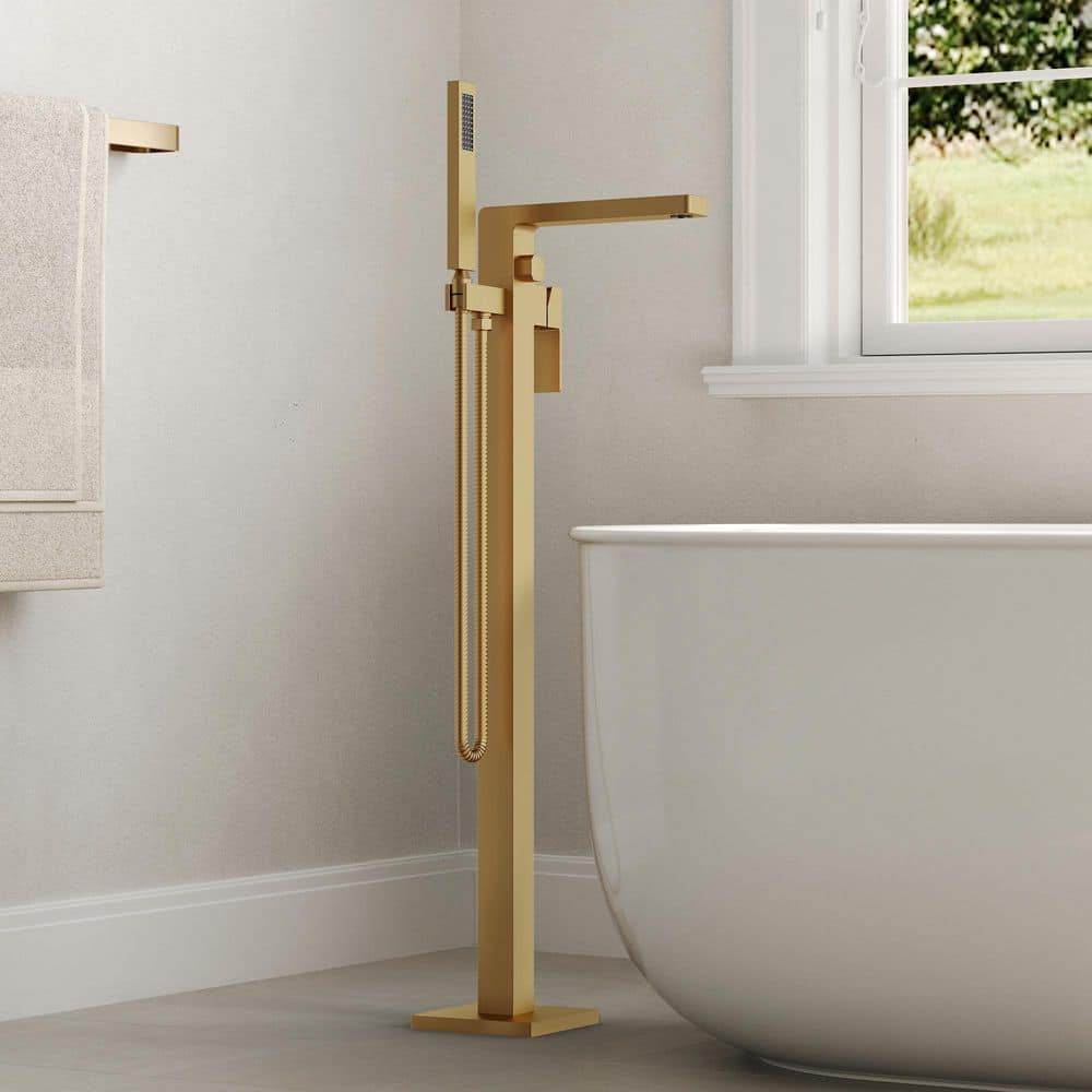 EVERSTEIN Single-Handle Claw Foot Freestanding Tub Faucet with