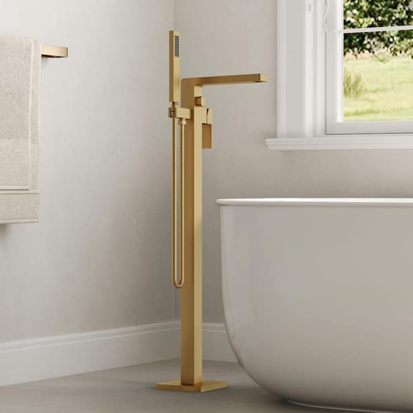EVERSTEIN Single-Handle Claw Foot Freestanding Tub Faucet with