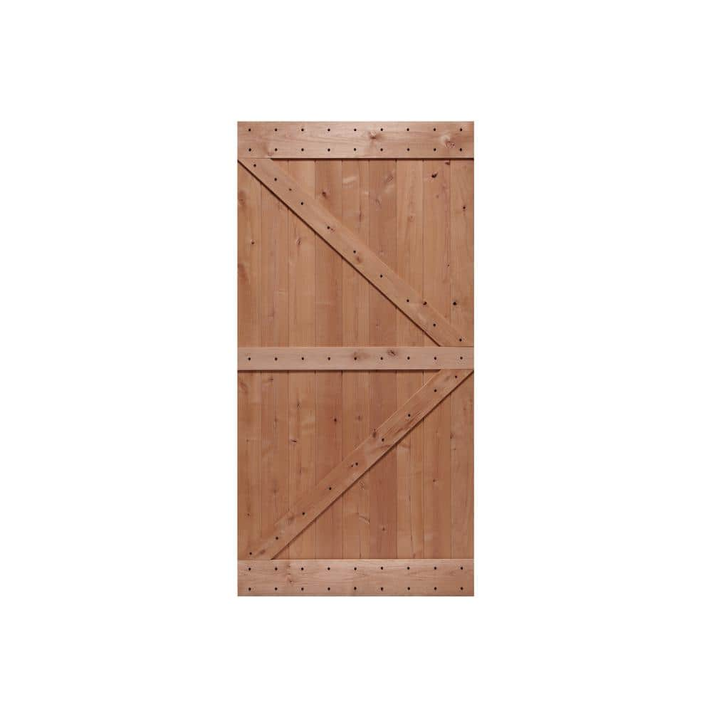 Custom X Brace Wood Barn Door Sliding Wooden Door Farmhouse Style