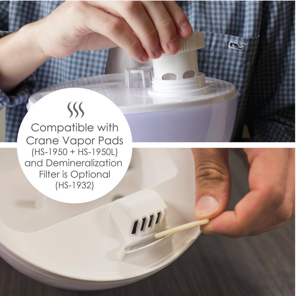 White Ultrasonic Cool Mist Humidifier with Auto Shutoff