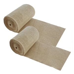 7.8 in. x 39.4 ft. Natural Burlap Tree Wrap Burlap Rolls for Gardening Tree Protector for Warmth and Moisture (2-Rolls)