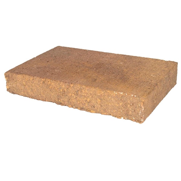 Natural Impressions 12 in. x 8 in. x 2 in. Harvest Blend Concrete Retaining Wall Cap