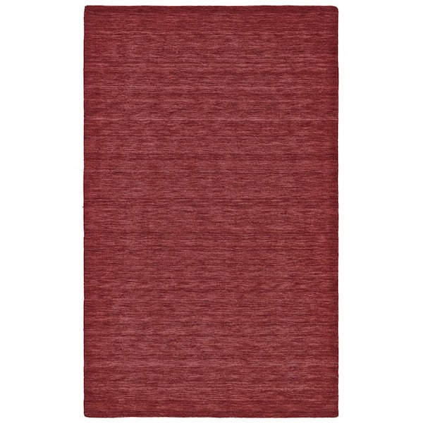 HomeRoots Red Solid Color 2 ft. x 3 ft. Area Rug