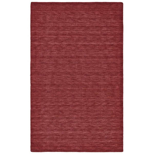 Red Solid Color 2 ft. x 3 ft. Area Rug