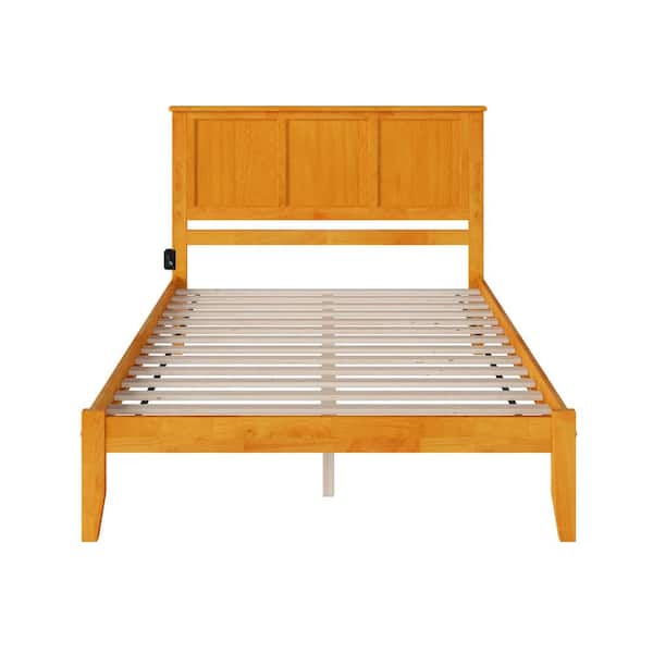 AFI Madison Brown Solid Wood Frame Queen Platform Bed