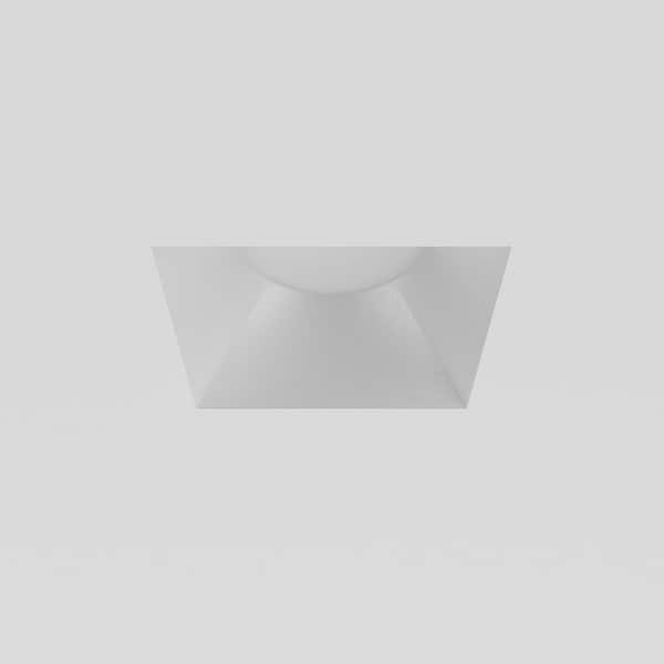 Inspira 3 in. White Square Trimless Integrated LED Canless Recessed Lighting Kit Selectable 5CCT 12W 1000LM ETL (1-Pack)