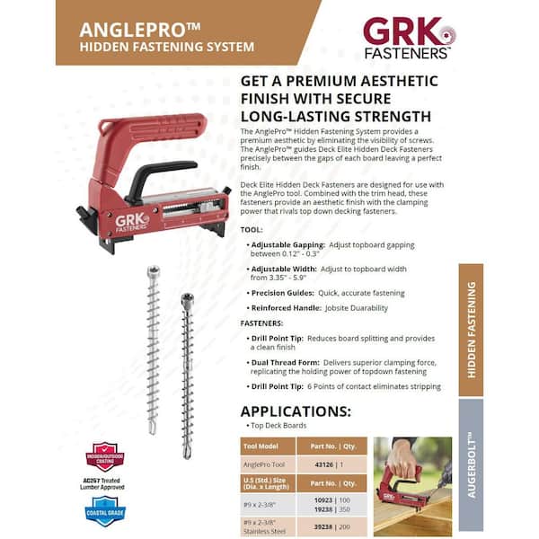 GRK Fasteners #9 x 2-3/8 in. Star Drive Stainless Steel Trim Head