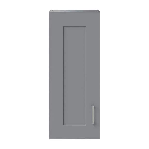 Home Decorators Collection Hawthorne 12 in. W x 6.75 in. D x 30 in. H Bathroom Storage Wall Cabinet in Twilight Gray