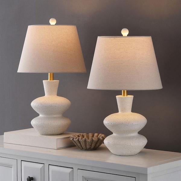 Mecca 21.5 in. Off White Table Lamp