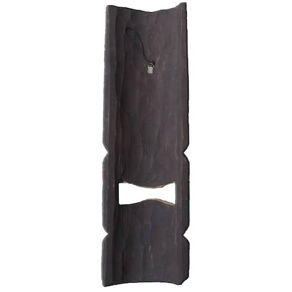 20 in. Tiki Mask Hawaiian Dot Art Wood Wall Decor