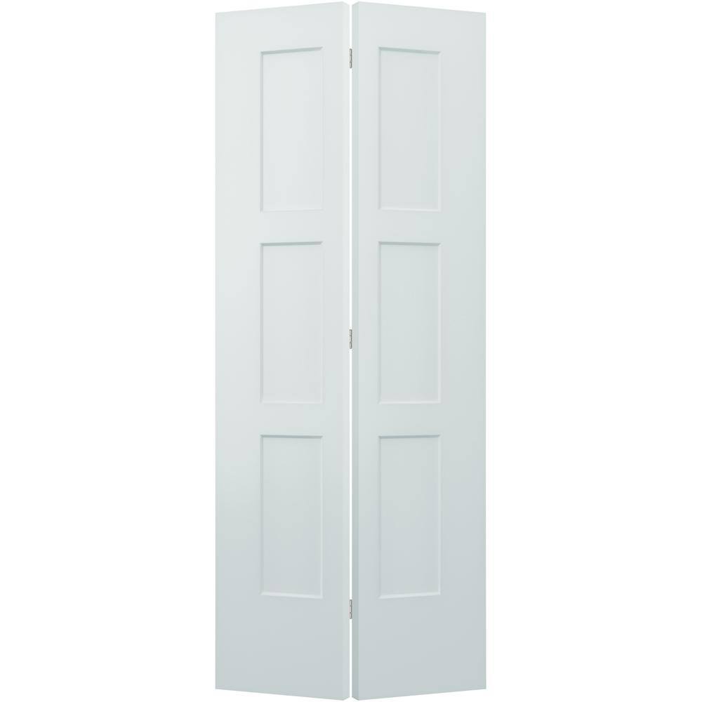 JELD-WEN 30 in. x 80 in. Birkdale Light Gray Paint Smooth Hollow Core ...