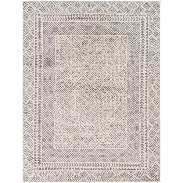 Livabliss Vanessa Gray 6 ft. 7 in. x 9 ft. Area Rug