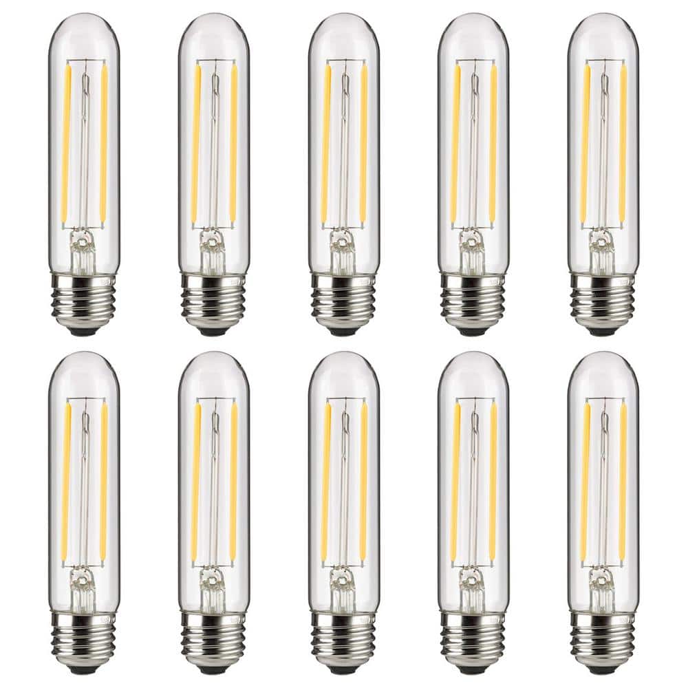 25-Watt Equivalent 4.96 in. Linear Tube T10 E26 Base LED Light Bulb 4000K (10-Pack) price history on PriceWatchPro