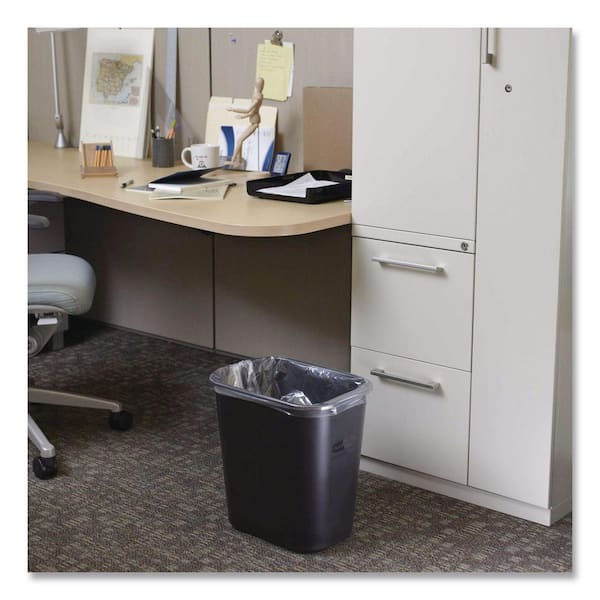 Rubbermaid Commercial Products 7 Gal. Black Fire-Resistant