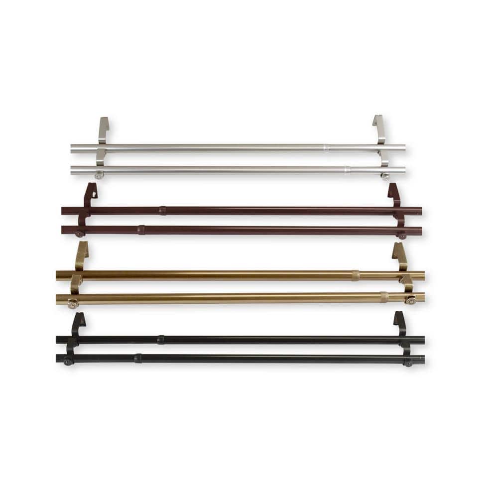 120 in. - 170 in., 13/16 in. Dia Double Curtain Rod in Satin Nickel price history on PriceWatchPro