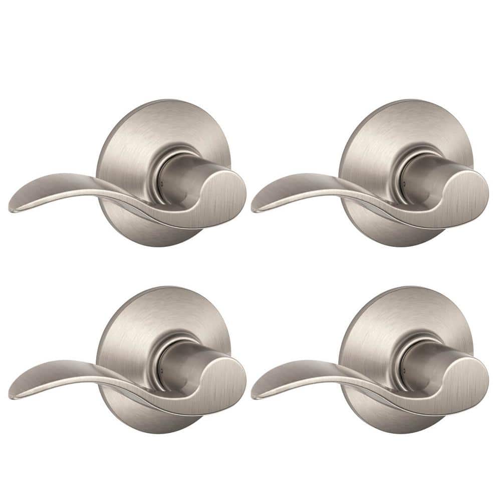 Schlage Accent Satin Nickel Passage Hall/Closet Door Handle F10V ACC 619 4P Sansujyuku sansujyuku.com