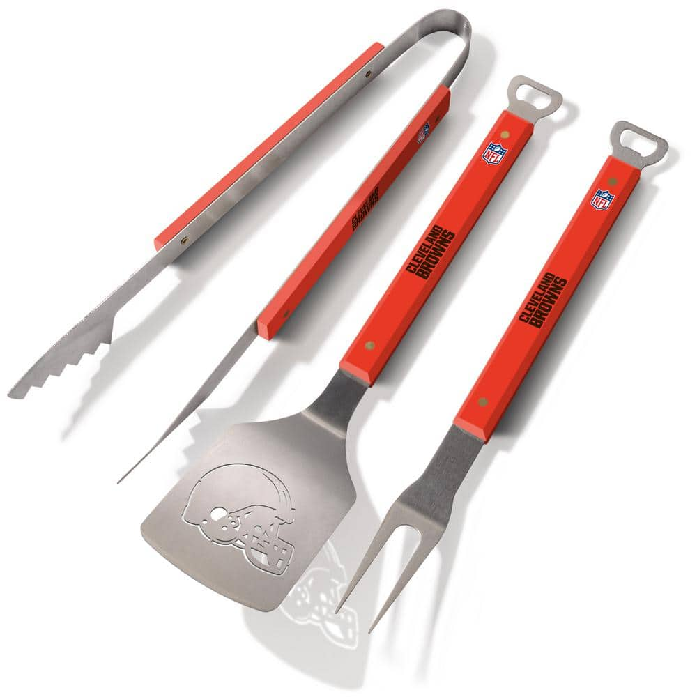 YouTheFan NFL Cleveland Browns Spirit Series 3-Piece BBQ Set