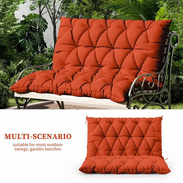 WNP 47 x 40 in. Outdoor Waterproof Porch Swing Cushion 2-Seater
