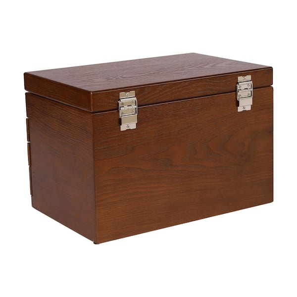 Organizer Wooden Box Transparent Lid  Wooden Jewellery Organizer Box -  Large 12/9 - Aliexpress