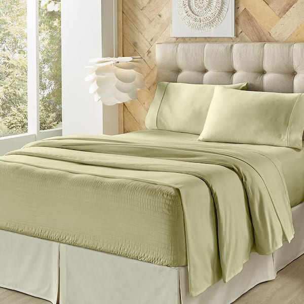 Unbranded Royal Fit Sage Polyester Twin Sheet Set