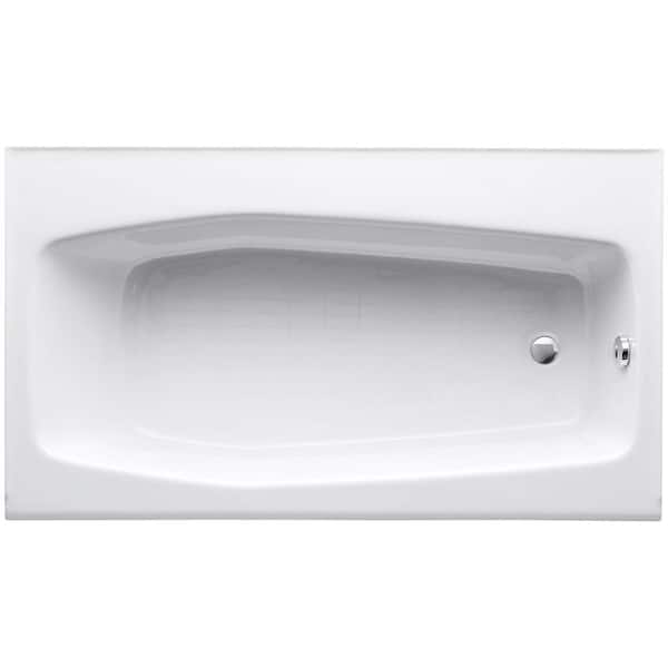 KOHLER Villager 60 in. x 34.25 in. Soaking Bathtub with Right-Hand Drain in White KOHLER Villager 60 in. x 34.25 in. Soaking Bathtub with Right-Hand Drain in White