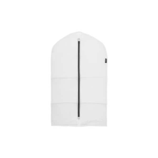 Brabantia Set Of 2, Large (H 53.2 in x W 23.6 in), Transparent Plastic  Protective Garment Dress Bag (s) 148941 - The Home Depot