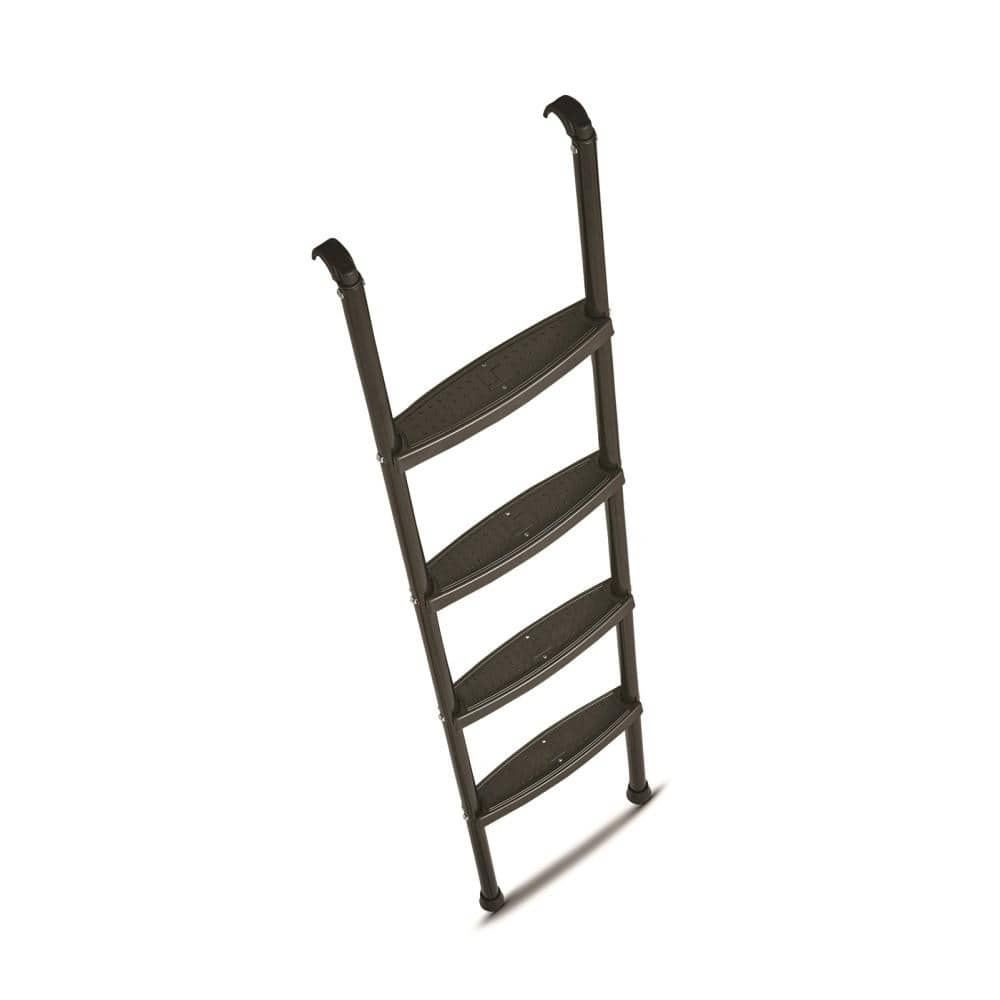 Stromberg Carlson Interior Bunk Ladder  KD  RV Bunk Ladder  Bunk Bed Ladder with Injection Molded Treads  Hooks and Mounting Hardware Included  can be used as Dorm Loft Ladder - Black 66