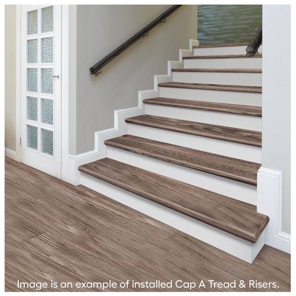 Cap A Tread Hillsburn 47 in. L x 7.37 in. W x 0.56 in. T Laminate Stair Reversible Riser 01R071971