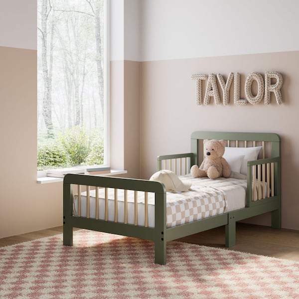 Storkcraft Pasadena Olive with Driftwood Toddler Bed 05361-17A