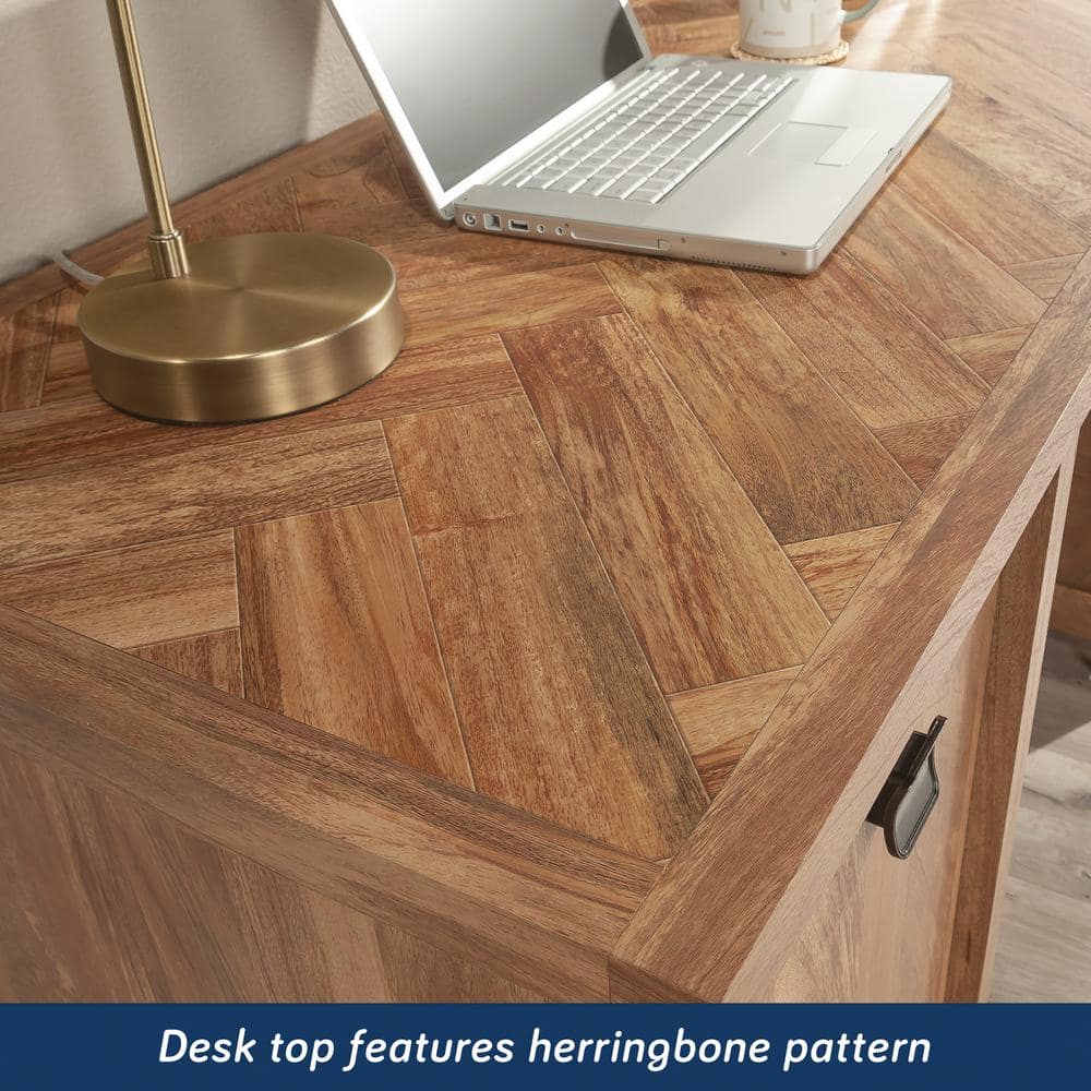 Sindoori Mango Wood Computer Desk with Hutch and Drawers