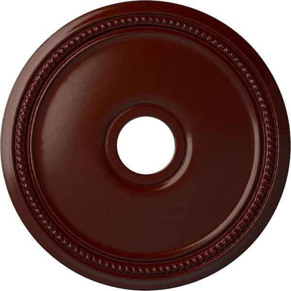 Ekena Millwork 1-1/8" x 18" x 18" Polyurethane Diane Ceiling Medallion, Brushed Mahogany