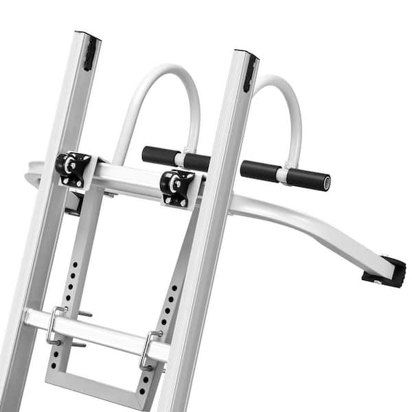 Ladder Stabilizer 2 in. 1-Extension Wall Ladder Standoff Hook Roof Ridge Steel Step Stool Reach 2.2 ft.