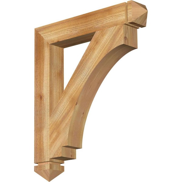 Ekena Millwork 4 in. x 30 in. x 26 in. Western Red Cedar Imperial Arts and Crafts Rough Sawn