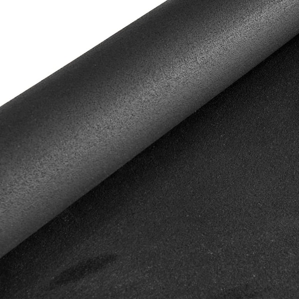Greatmats Plyometric Rubber Roll Sport Natural | 6 mm Thick | Black | P90x, Aerobics, Cardio, Home Gym Flooring Mat | Texture: Smooth | Custom Cut Lengths