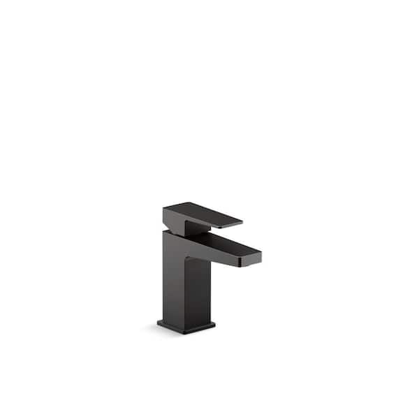 Honesty Single Handle Single Hole Bathroom Sink Faucet 0.5 Gpm In Matte Black