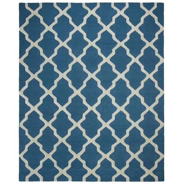 SAFAVIEH Cambridge Navy Blue/Ivory 8 ft. x 10 ft. Geometric Trellis Area Rug