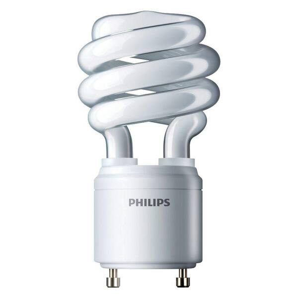 Philips 60W Equivalent Bright White (4100K) Spiral GU24 CFL Light Bulb (E)* (6-Pack)