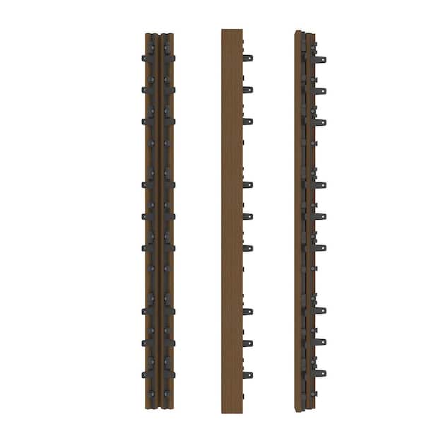 cokamachan ウォールナット NewTechWood 1/6 ft. x 3 ft. Quick Deck Composite Deck Tile