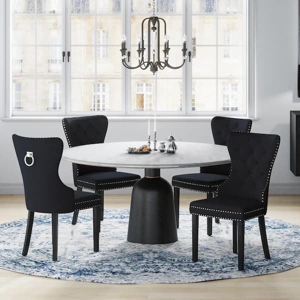 4 crushed discount velvet dining chairs