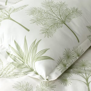 Company Cotton Tulum Forest Botanical Cotton Percale Sham