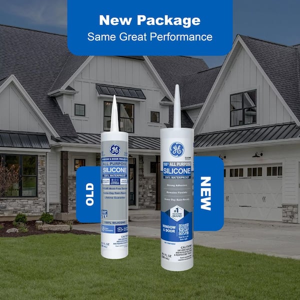 GE Silicone 1 All Purpose 100% Silicone Caulk, 10.1 oz. GE Silicone 1 All Purpose 100% Silicone Caulk, 10.1 oz.