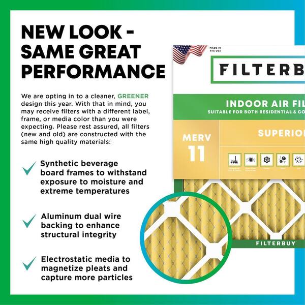 Filterbuy 21x22x1 Air Filter MERV 11 Superior Pet & Allergy - View #10