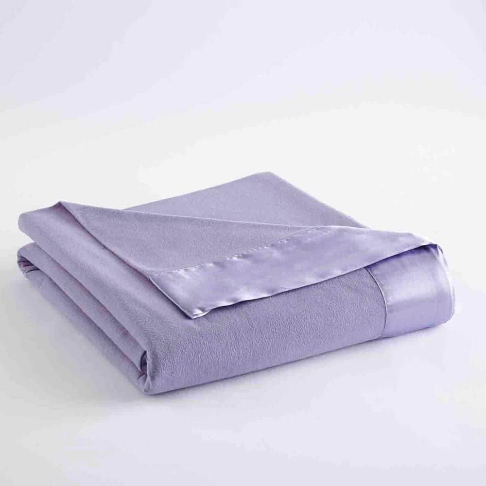 King Size Amethyst Fleece Sherpa Knitted Blanket