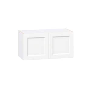 Laramie 30 in. W x 14 in. D x 15 in. H Assembled Wall Bridge Kitchen Cabinet in Painted Bright White